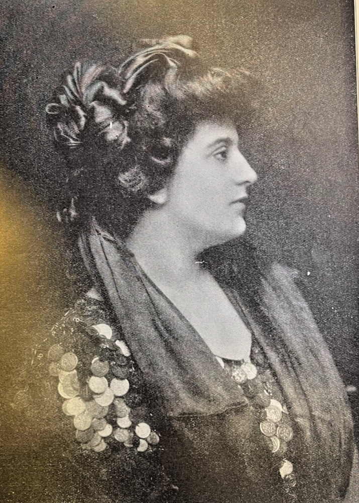 1905 Vintage Magazine Illustration Actress Maxine Elliottin Her Great Match