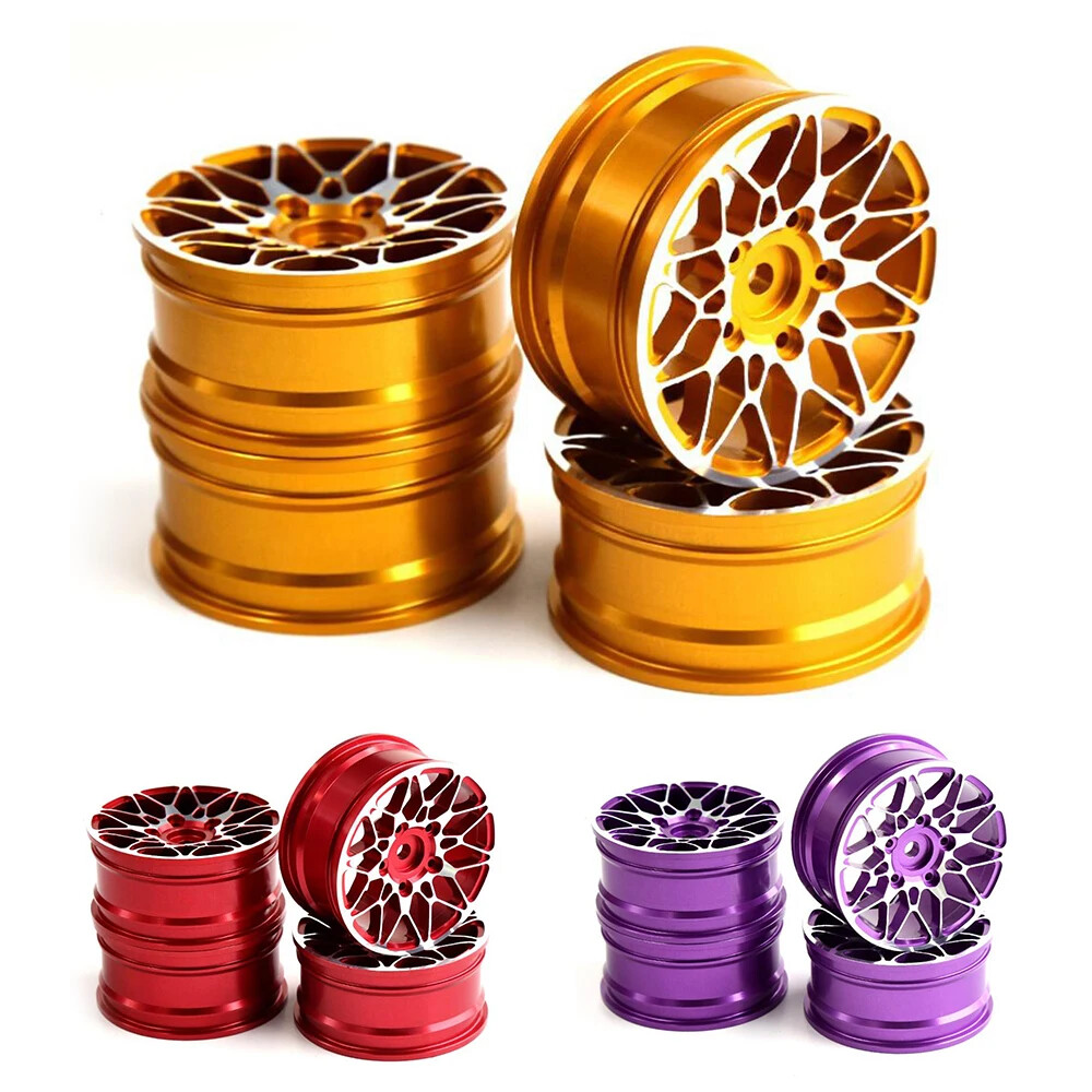 4PCS Alloy Wheel Rims for 1/10 RC Drift Racing Cars HSP HPI WLtoys