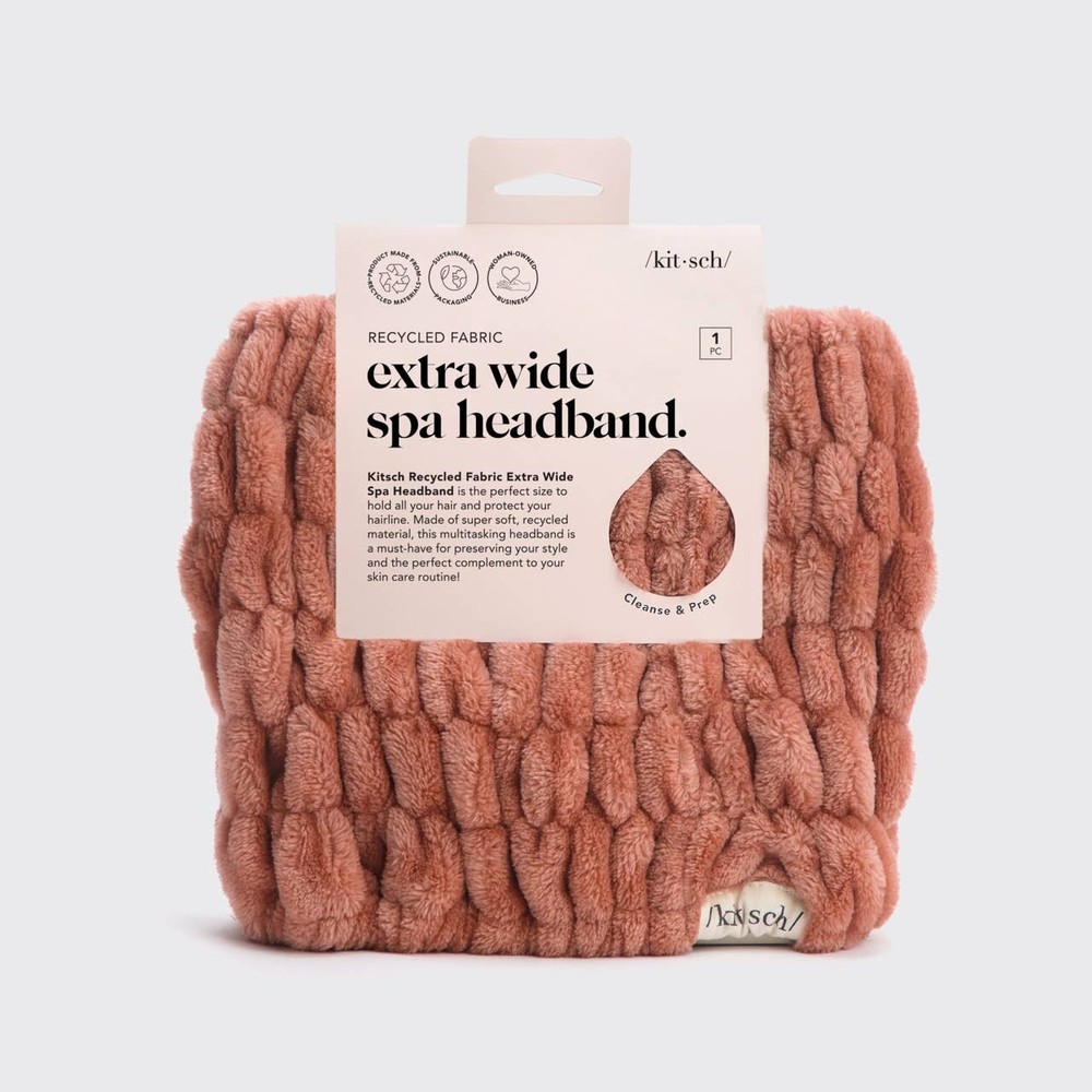 Extra Wide Spa Headband Dusty Rose