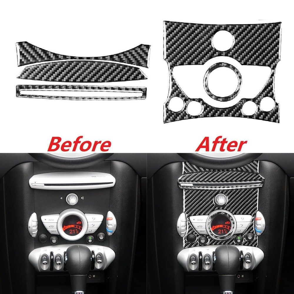 Carbon Fiber Center Console Cover for Mini Cooper R55 R56 R57 2007-2010 Models