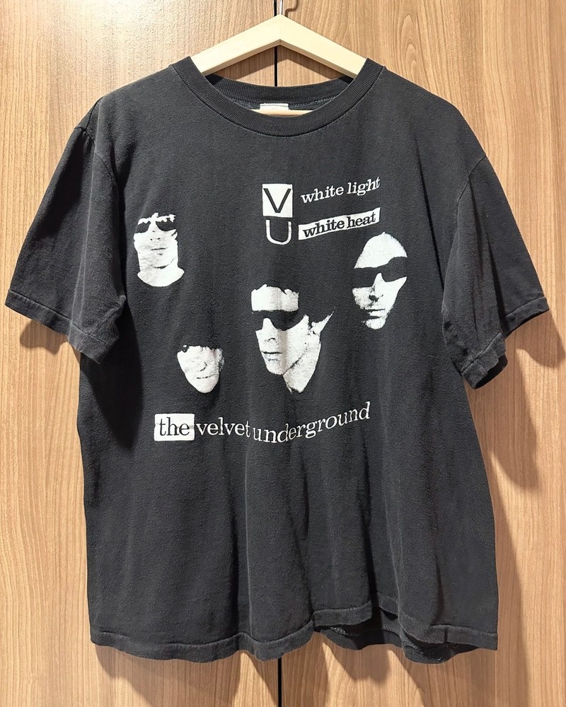 SALE The Velvet Underground band rare design black short sleeve T shirt
