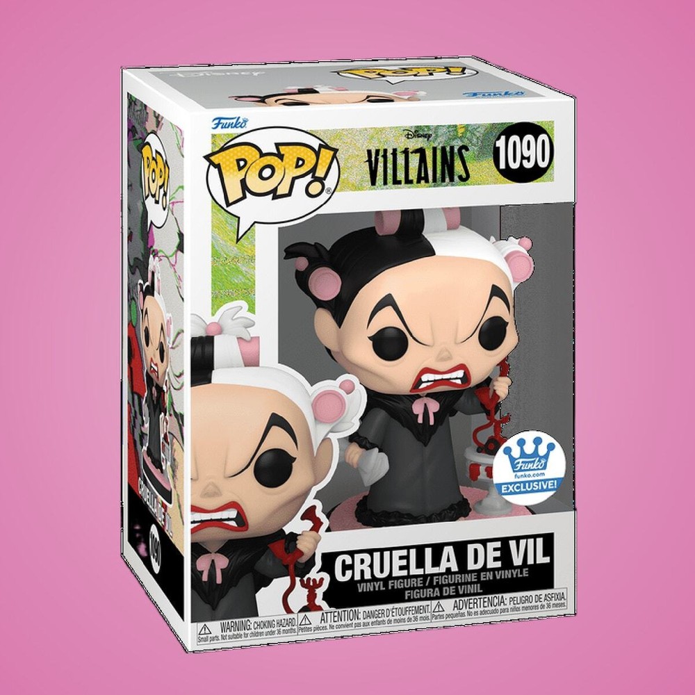 Disney Cruella De Vil Holding Phone Exclusive Funko Pop 1090