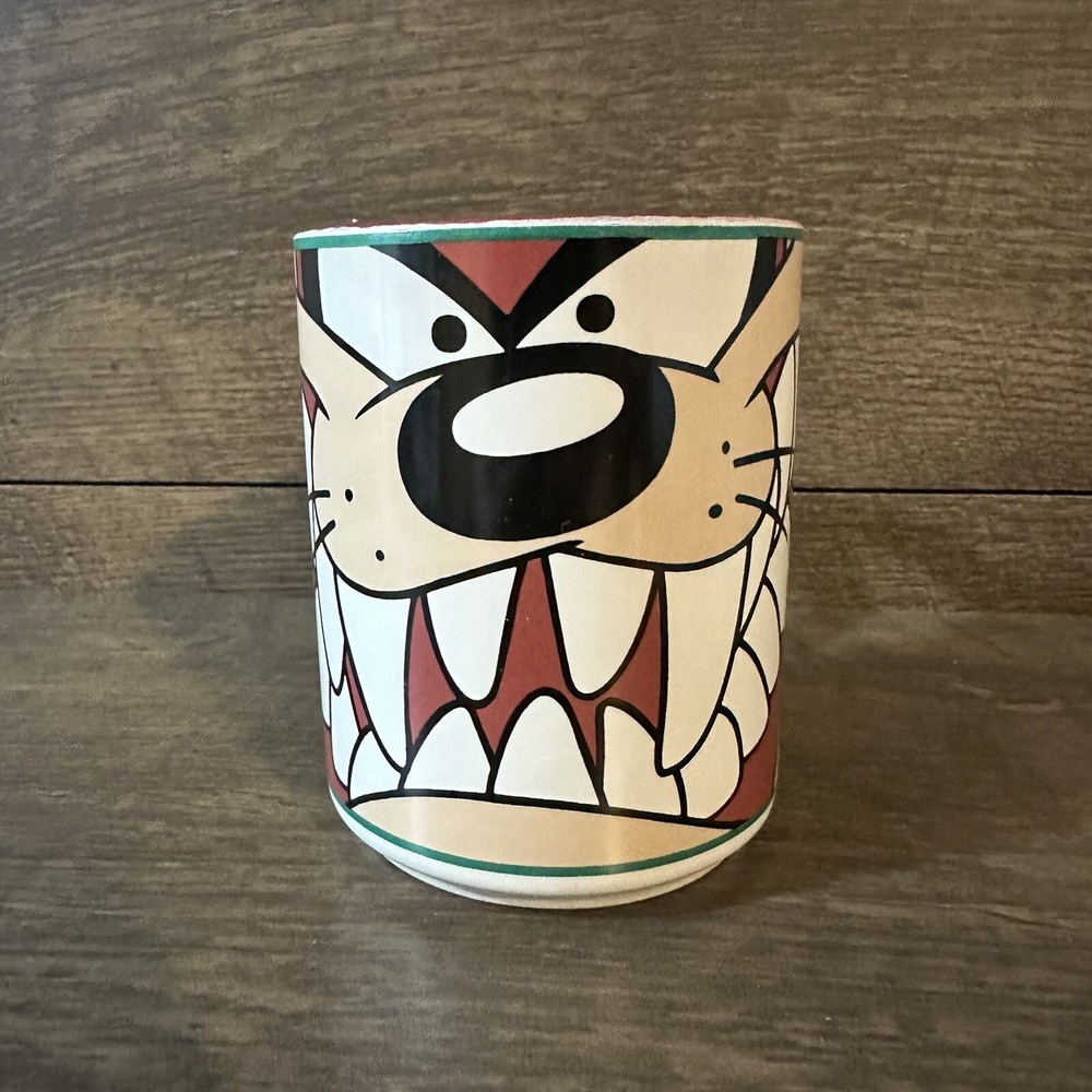 Vintage 1998 Taz Tasmanian Devil Looney Tunes Coffee Mug Gibson Warner Bros
