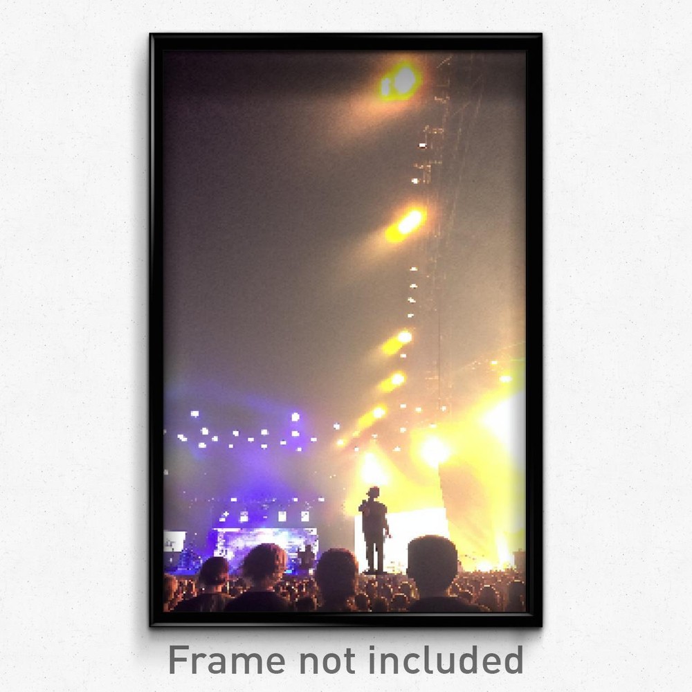 Pixel Art Poster - Colorless Music Festival (8 Bit Psychedelic Video Game Print)