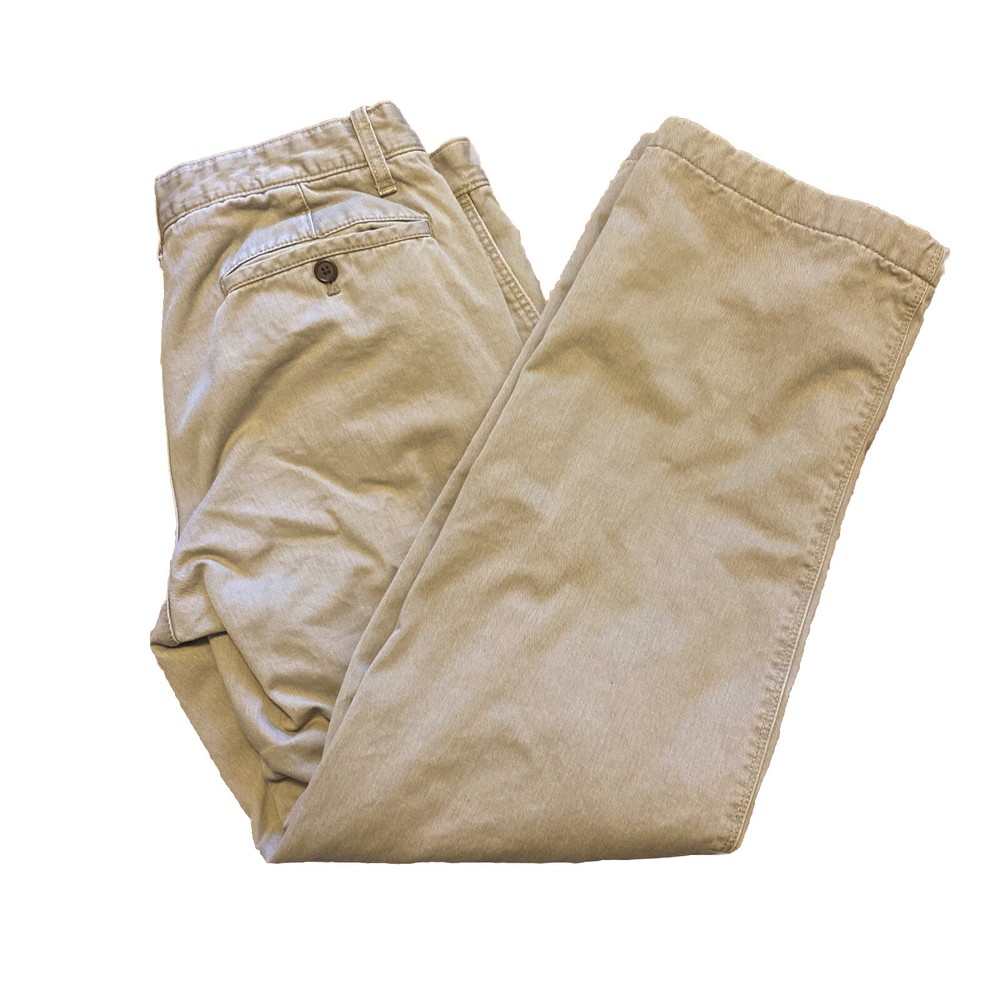 Eddie Bauer Tan Canvas Khaki Pants 32x30