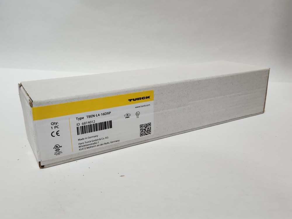 TURCK TBEN-L4-16DXP COMPACT MULTI-PROTOCOL I/O MODULE, 6814012, NEW SEALED