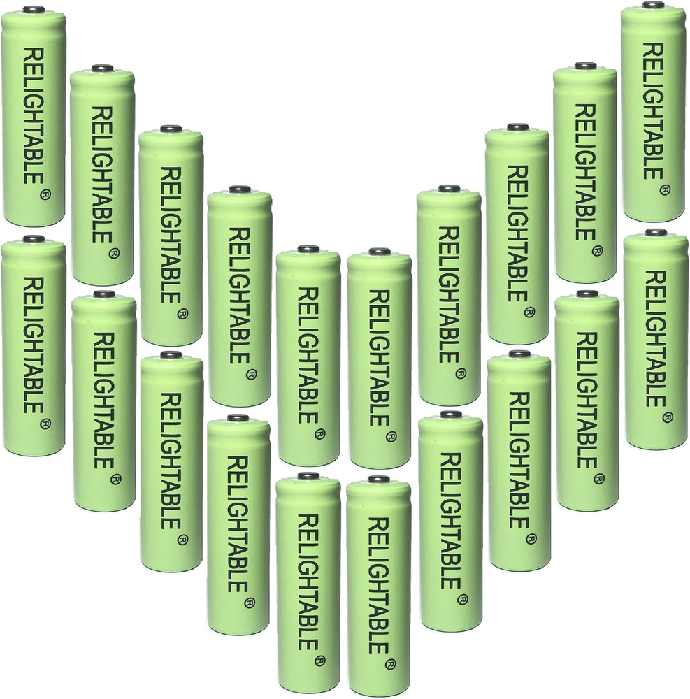AA Nimh 600Mah 1.2V Rechargeable Batteries for Solar Garden Lights (Pack of 20)