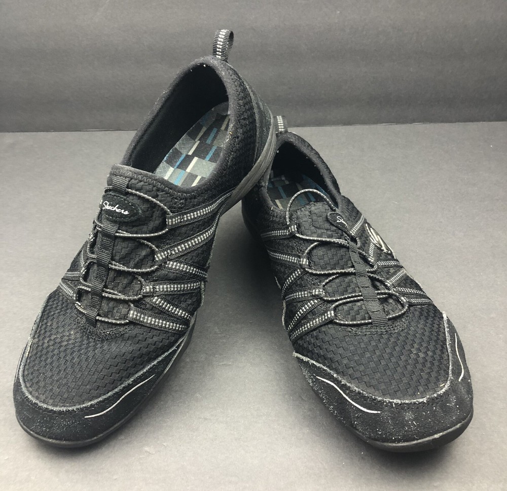 Skechers Women’s Memory Foam  Black Casual Shoes Sneakers Size 10
