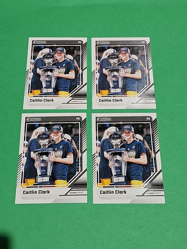 💎 Lot Of 4 Caitlin Clark Rookie 2024 Panini Donruss Iowa Hawkeyes Cards # 3