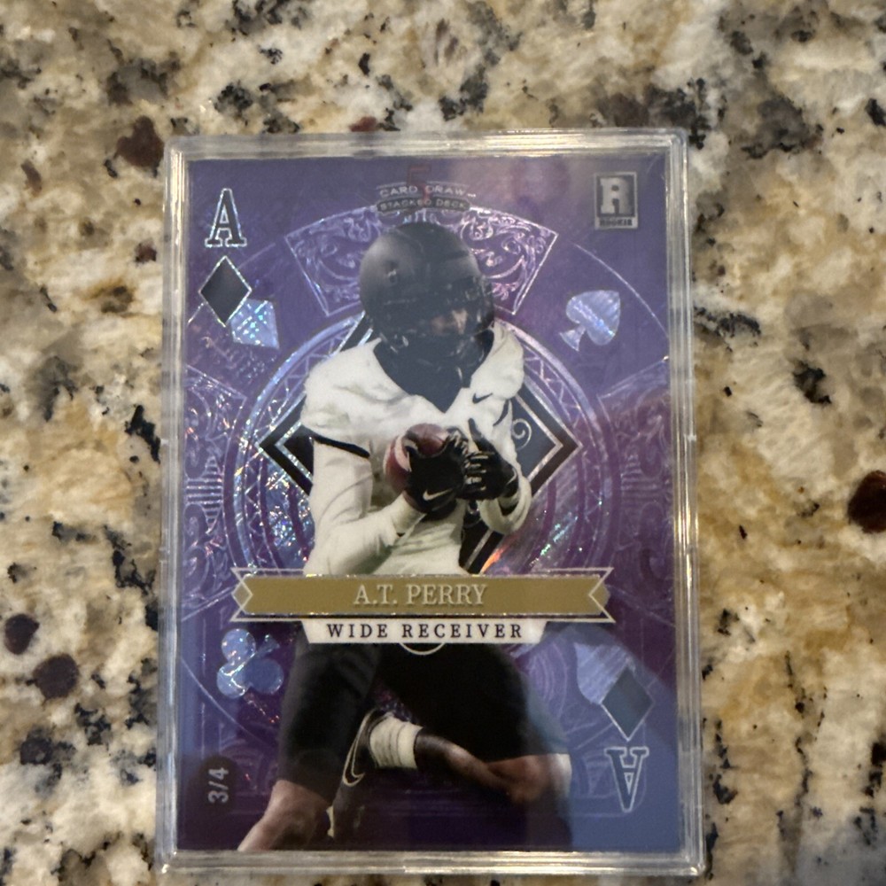 2023 Wild Card Auto 5 Card Draw Stacked Deck RC Rookie /4 AT Perry