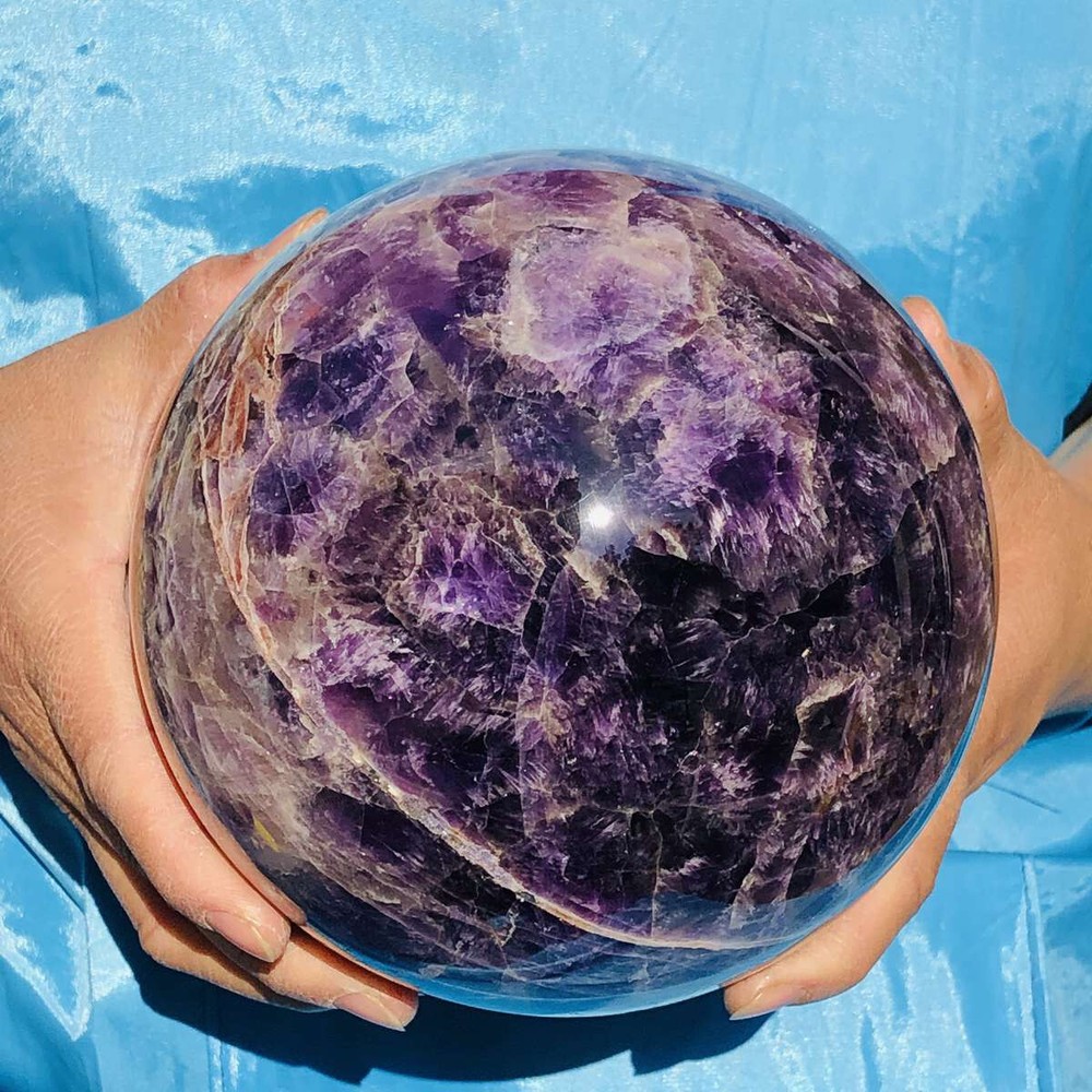 Natural Dream Amethyst Quartz Crystal Sphere Ball for Healing 4420G 2737