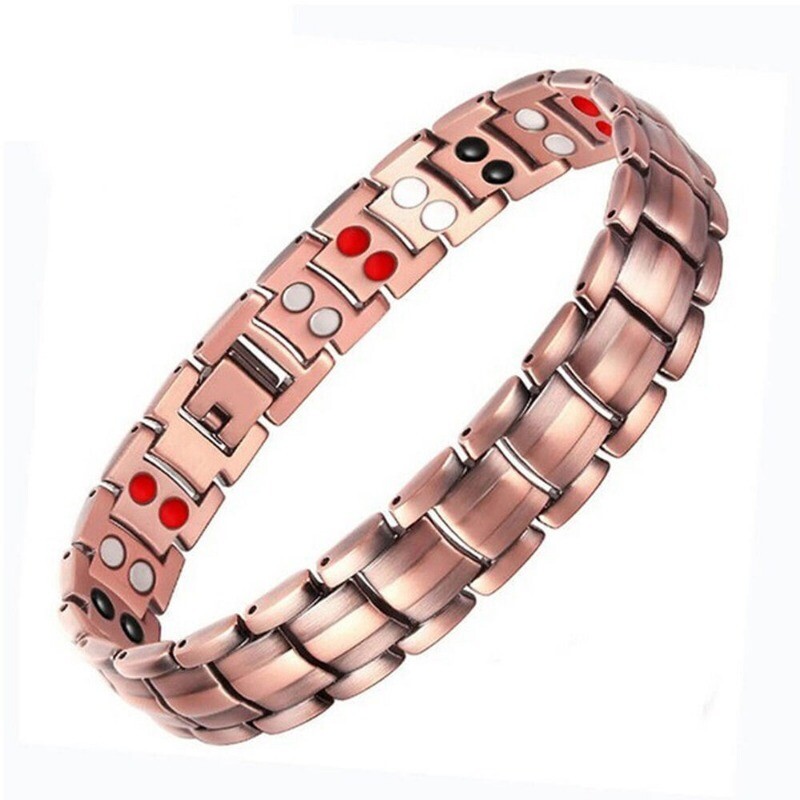 Copper Antique Magnetic Bracelet Arthritis Pain Relieve Bracelet Copper Link NEW