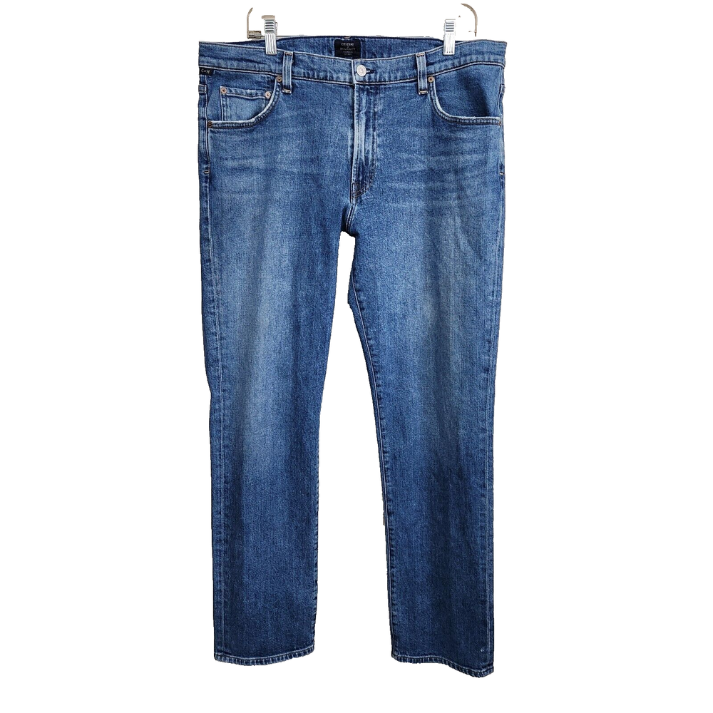 Men's CITIZENS OF HUMANITY Gage Classic Straight Leg Dark Wash Denim Jeans Size 38 for a timeless and tailored look