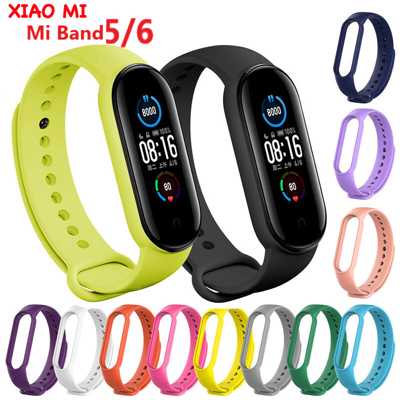 For Xiaomi Mi Band 5/6 Mi 5/6 Replacement Silicone Watch Band Strap Waterproof