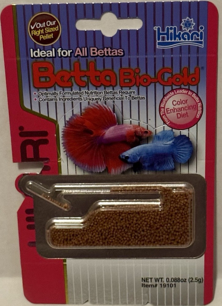 Hikari Betta Bio Gold (0.088  oz) for Fish Tank Aquarium Food