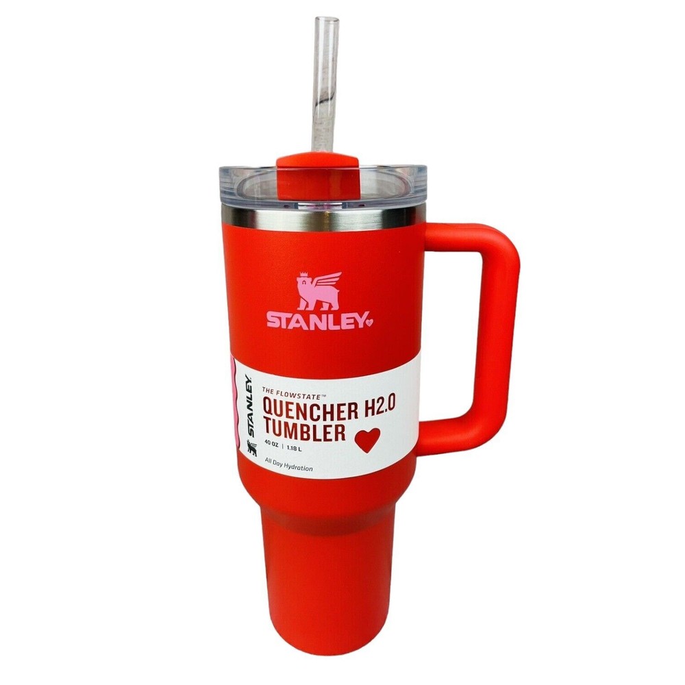 Stanley Stainless Steel H2.0 Flowstate Quencher Tumbler - 40 oz, Target Red