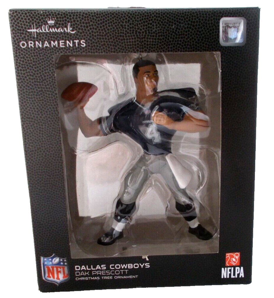 Dallas Cowboys Dak Prescott Quarterback NFL #4 HALLMARK Ornaments