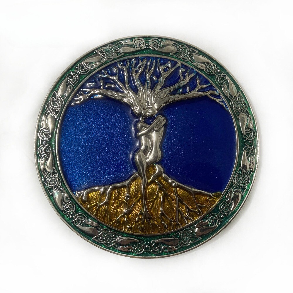 Western Belt Buckle for Men & Women Cowboy Rodeo Vintage Style Wear Celtic Tree