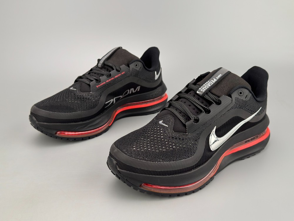 Nike Air Zoom Pegasus Premium Running Shoes Black Crimson HQ2592-003