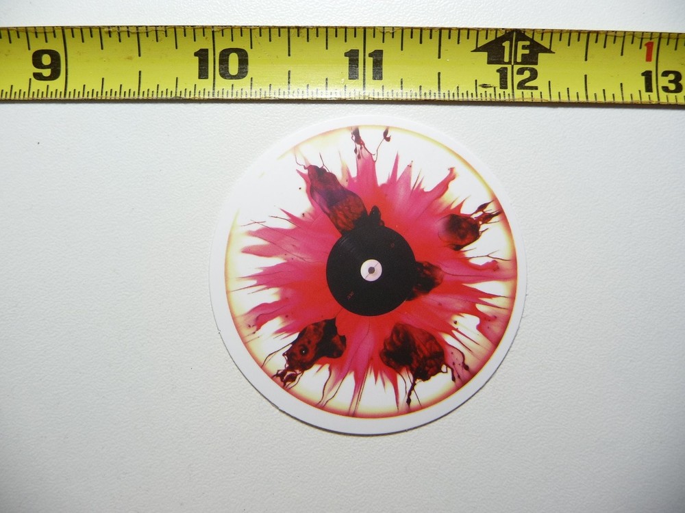 Vintage Vinyl Record Style Sticker Decal for DJ Music Lovers