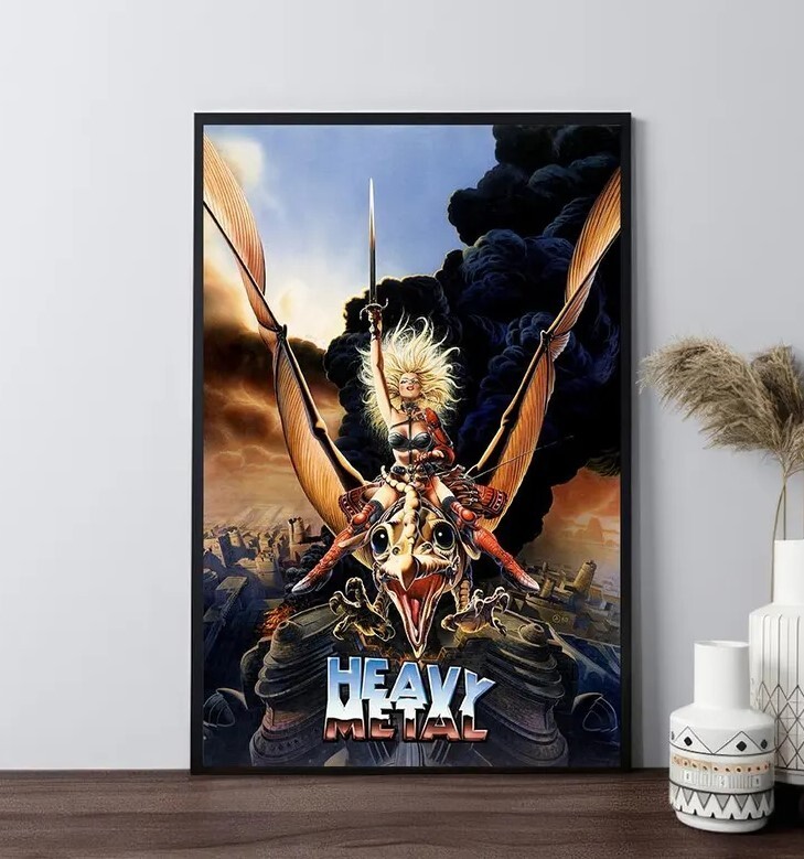 Vintage Heavy Metal 1981 Movie Posters for Wall Art and Room Decor