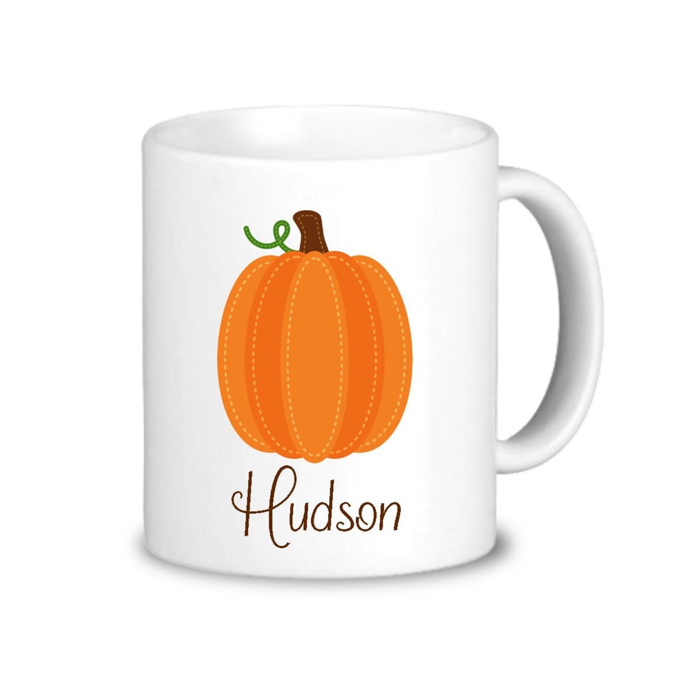 Personalized Pumpkin Mug Fall Orange Pumpkin Thanksgiving Mug Drinkware You Pick