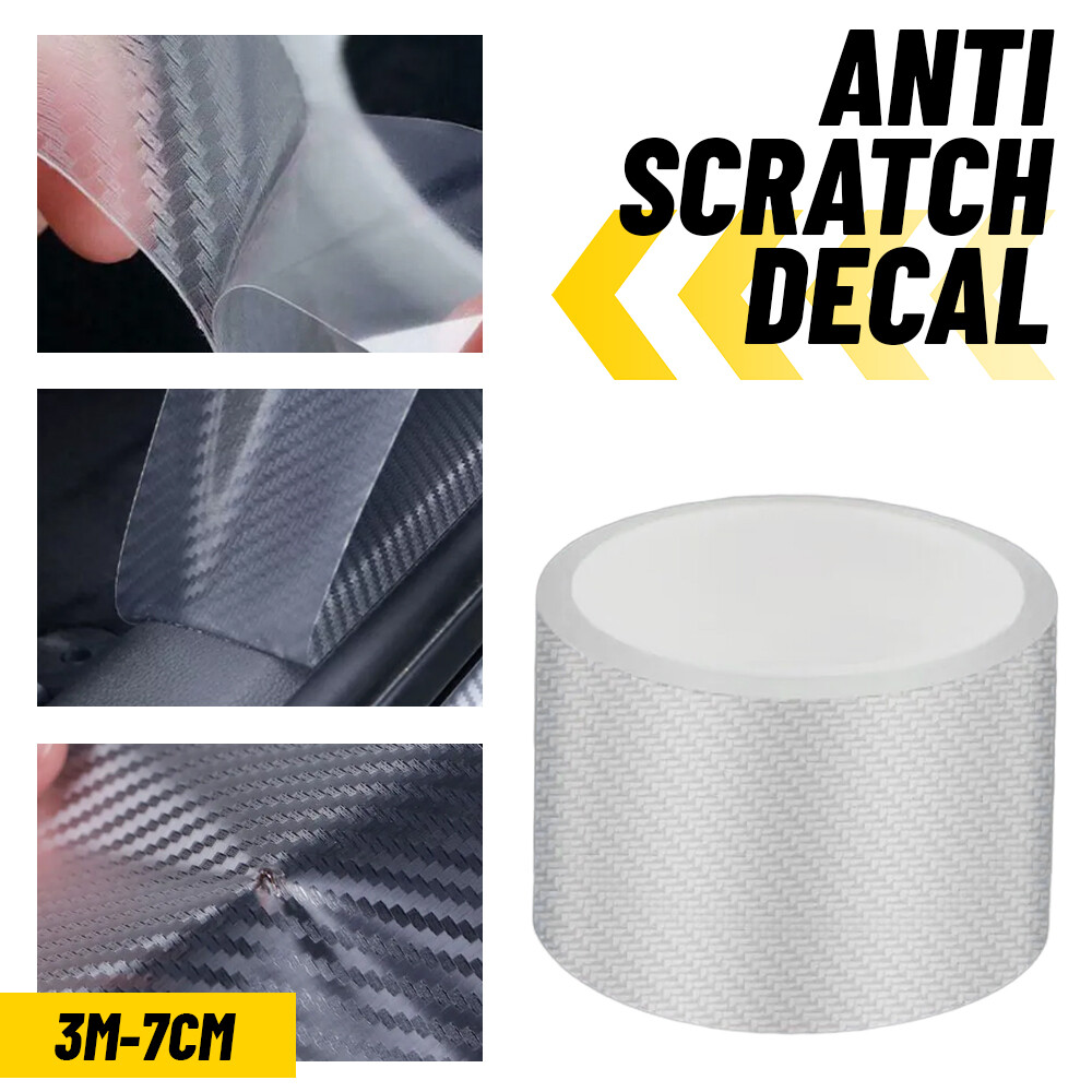 Car Door Plate Sill Scuff Bumper Cover Anti Scratch Sticker Decal Protector Tape