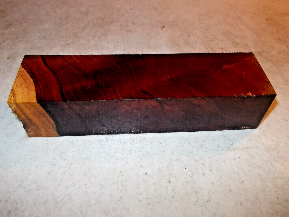 WOODEN HONDURAN ROSEWOOD BURL BLOCK GUN GRIPS KNIFE SCALES BOX TOPS -A1