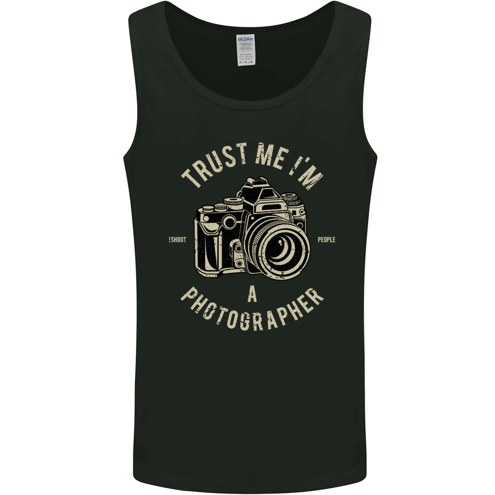 Trust Me I'm a Photographer Graphic Vest Tank Top for Men