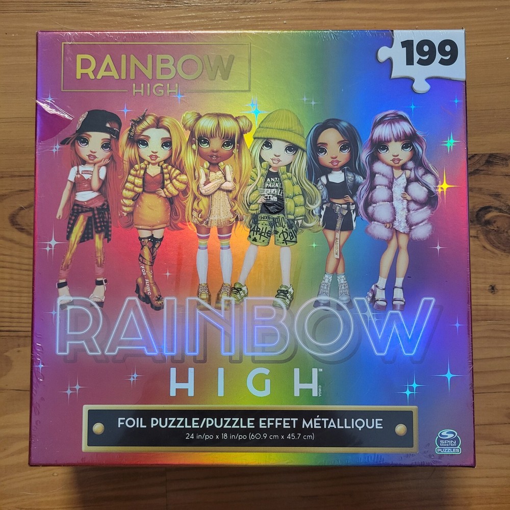 Spin Master Games Rainbow High, Foil Jigsaw Puzzle 199-Piece Reflective Abstr...