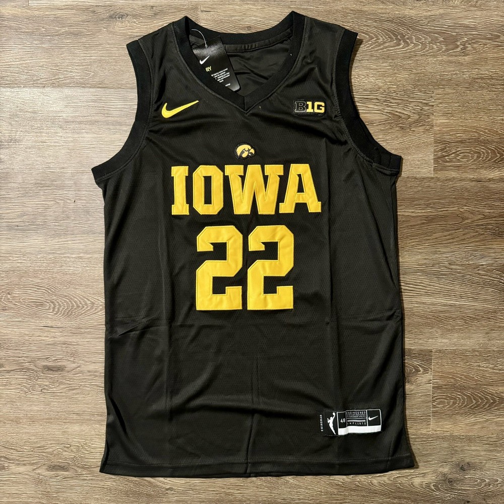 Caitlin Clark Iowa Hawkeye Black And Gold Jersey Size Mens Medium NCAA
