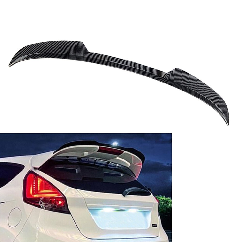 Carbon Fiber Rear Roof Spoiler for Ford Fiesta ST-Line 2008-2017 Black