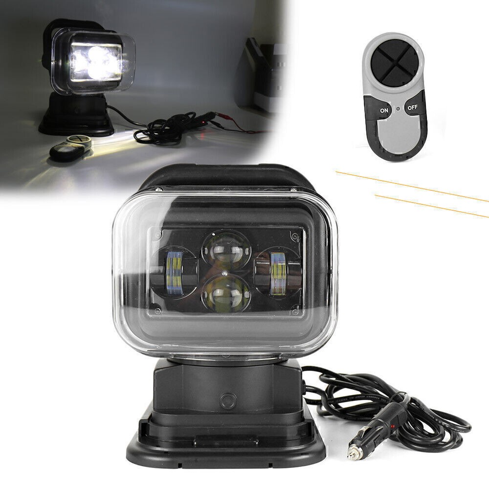 1x 60W 360�� Led Remote Control Search Light Lamp for Boat SUV Camping