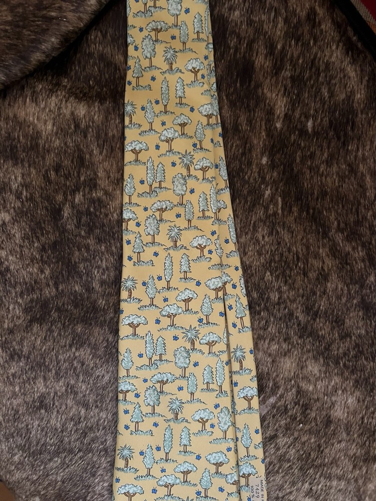 Hermes Silk Necktie Tie