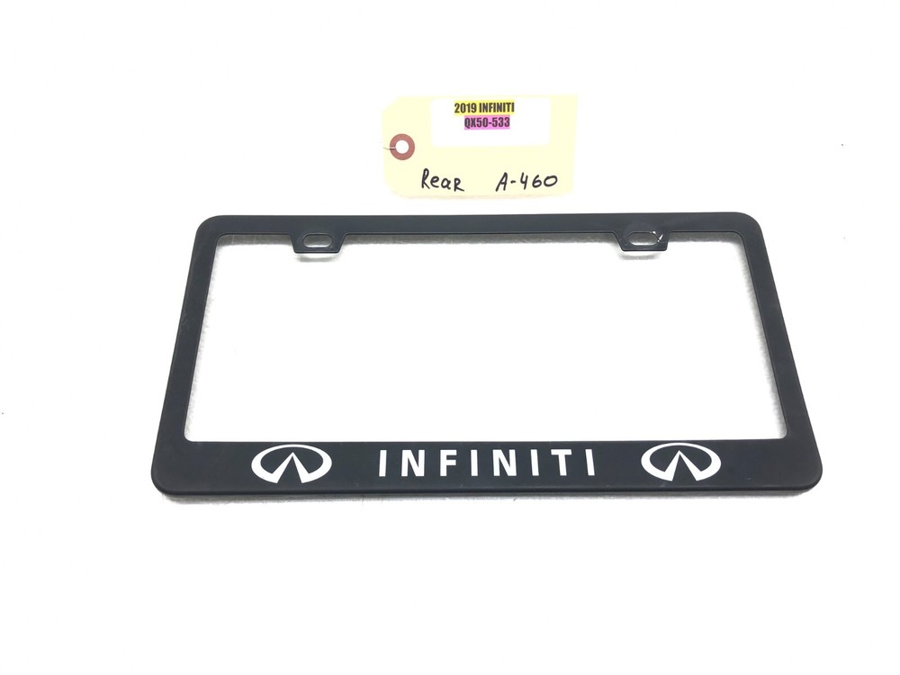 2019-2024 INFINITI QX50 LICENSE PLATE HOLDER BRACKET BLACK OEM