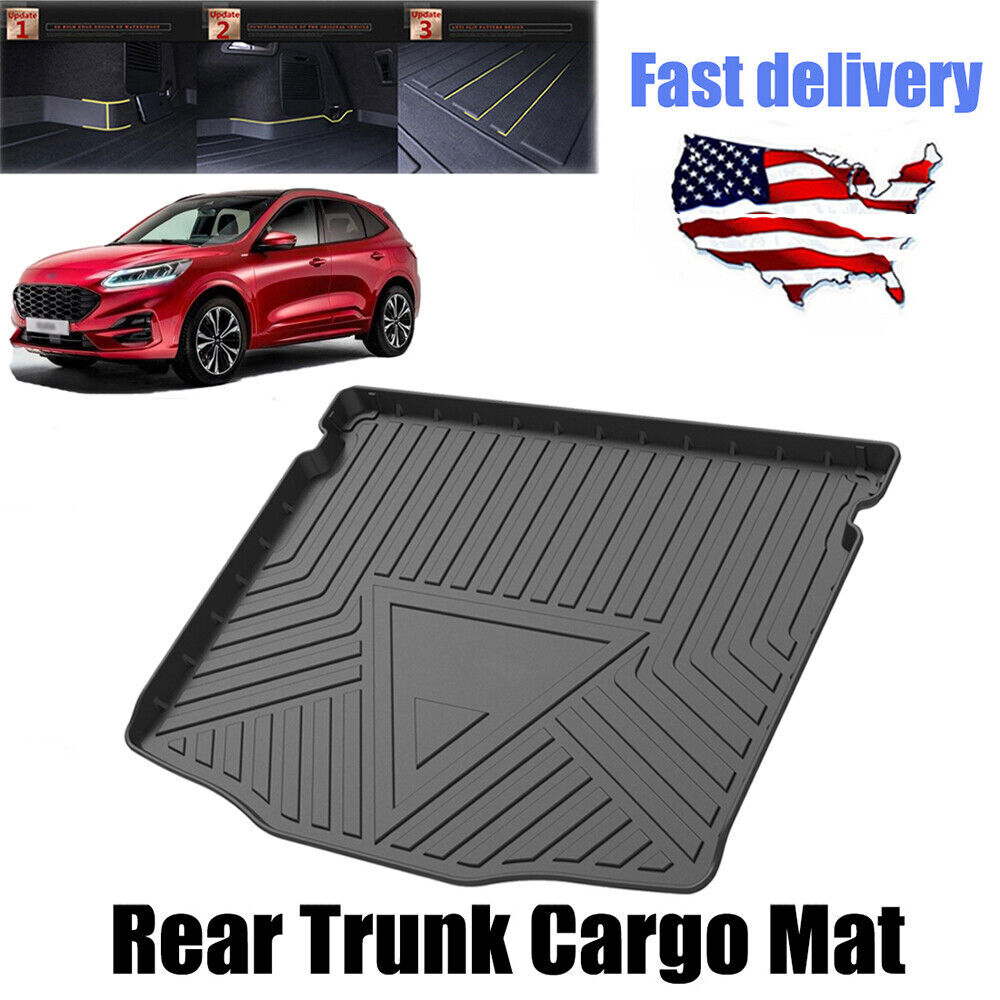 Rear Trunk Boot Tray Liner Mat TPO Floor Carpet for Ford Escape 2020-2022 2023