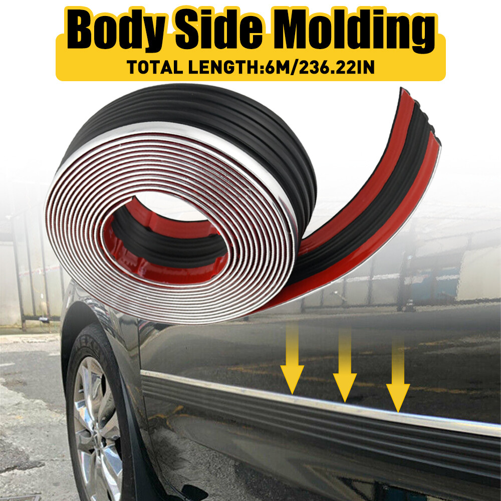 For 88 - 98 Chevy GMC Body Side Molding Chrome Truck Tahoe Yukon Blazer 236in