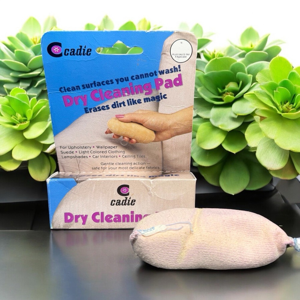 Vintage Cadie Dry Cleaning Pad Suede Furniture Clothing For Non Washables NIB