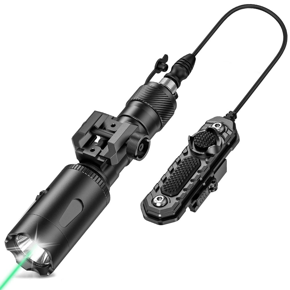 Rifle Light 1000 Lumens Picatinny Flashlight for Rail Mount, Tactical Flashli...