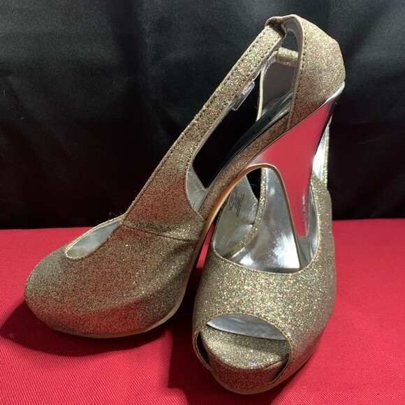 GLO Jeans Shimmer High Heel Platform Boots for Women