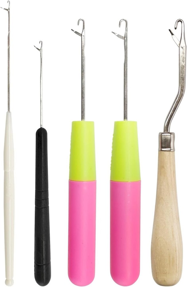 5PCS Latch Hook Set - Small Crochet Needles for Hair in Various Sizes