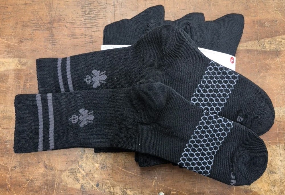 5 Pairs Unisex Bombas Original Half Calf Crew Socks Size Medium New