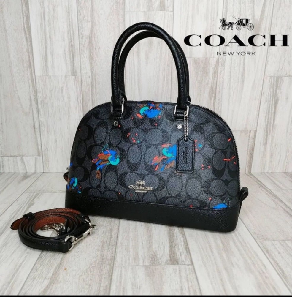 COACH Signature Two-Way Convertible Handbag and Shoulder Bag