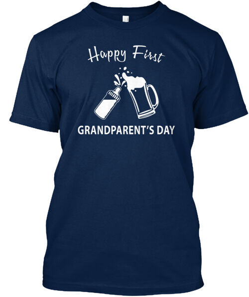 Happy First Grandparent's Day T-Shirt Made in the USA Size S to 5XL