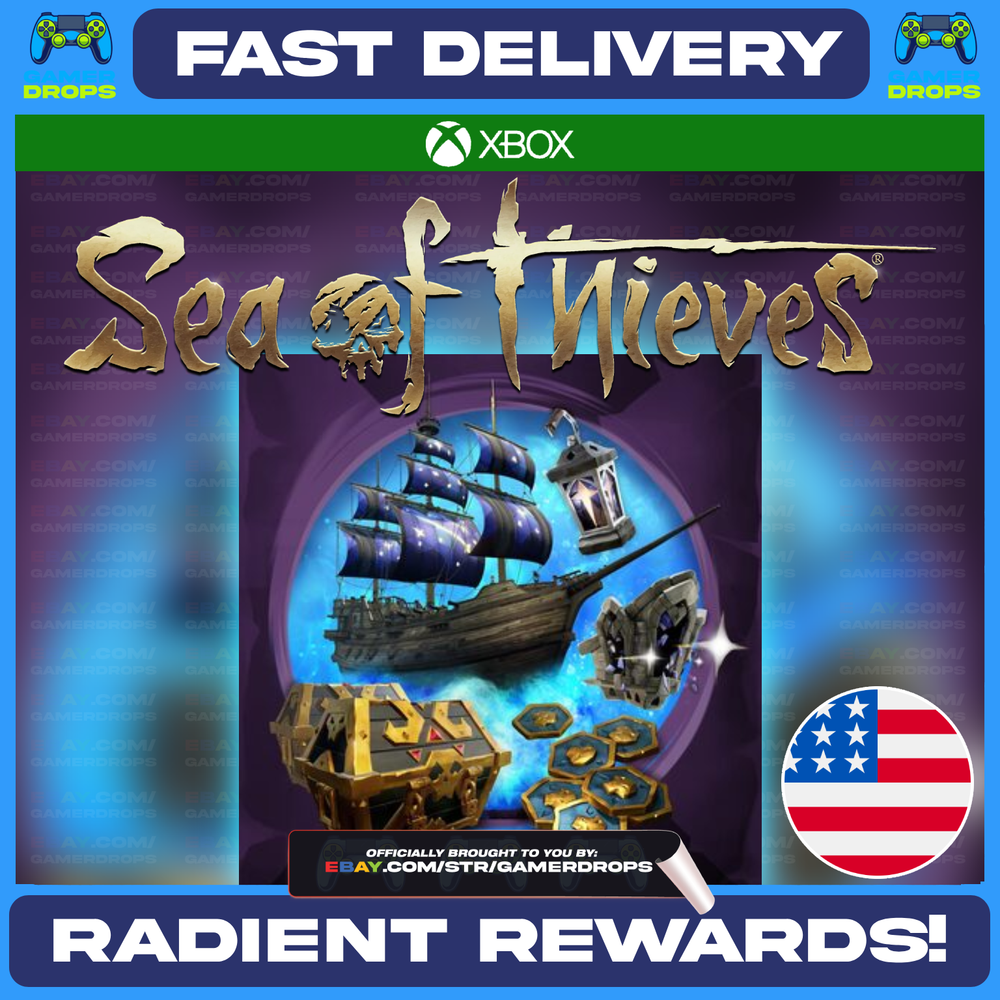 Sea Of Thieves RADIANT REWARD SHIP ITEMS LOOT - MICROSOFT - USA - RARE BUNDLE