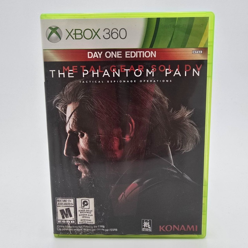Metal Gear Solid 5 The Phantom Pain Day One Edition Xbox 360 CIB Complete