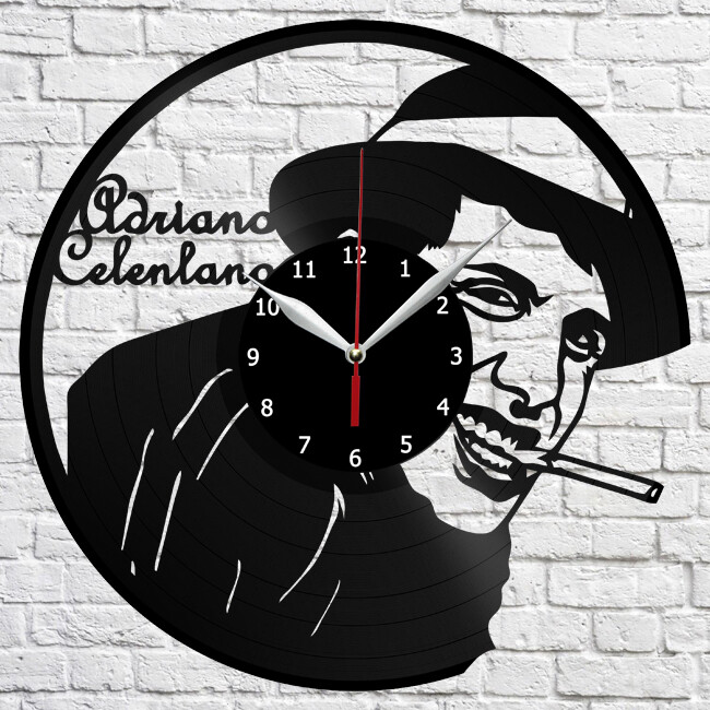 Adriano Celentano Vinyl Record Wall Clock Home Fan Art Decor 12
