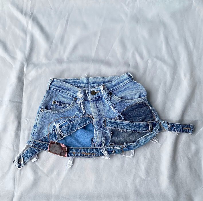 Lee Vintage Y2K Hysteric Glamour Kinky Ski Mini Denim Skirt  Size 4 reworked (S)