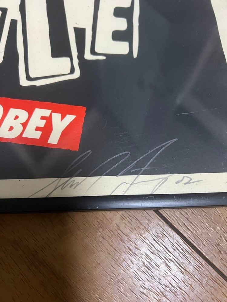 OBEY Shepard Fairey The Giant Rock ‘n’ Roll Swindle 2002 Silk Ed300 Poster Used