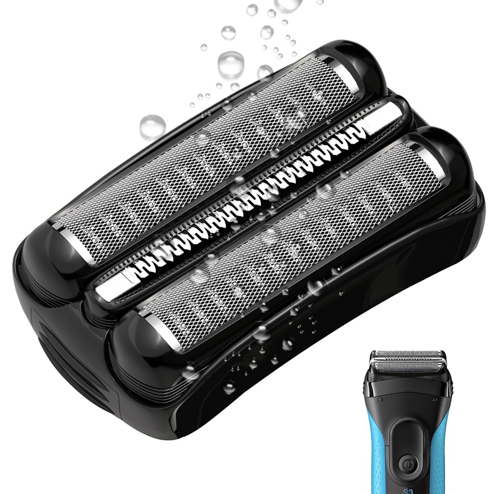 21B Replacement Shaver Foil and Compatible with Braun S3 Wet and Dry Replacem...